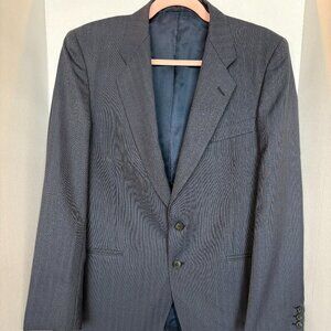 Monti Italy Blazer Mens 48 IT / 38R Gray Pinstripe Wool Blend Sport Coat